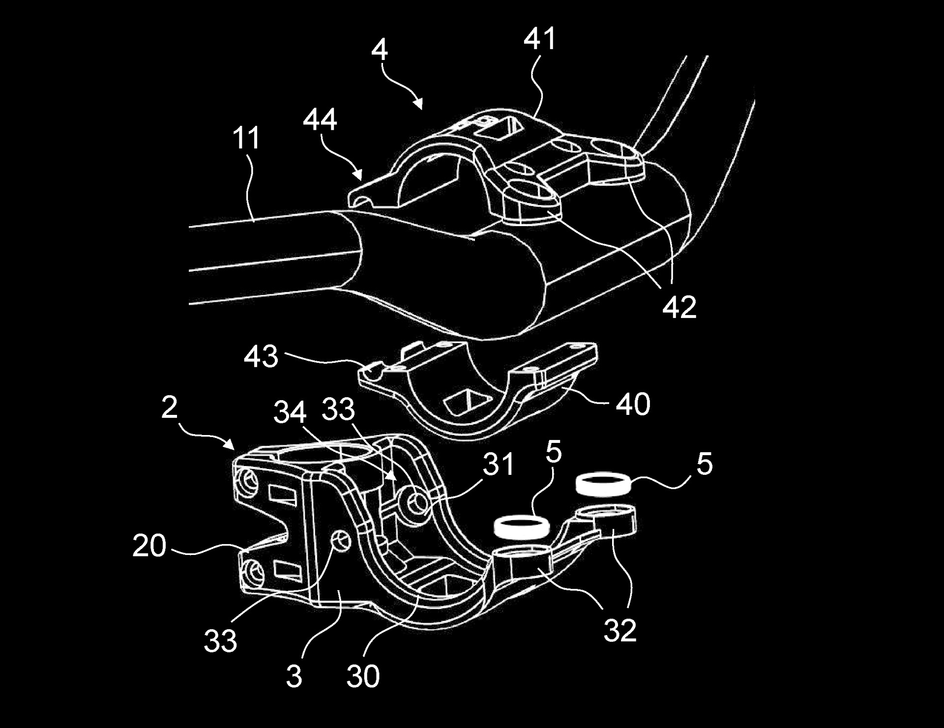 Adattatore Manubrio Yamaha TRACER 700 2020-2022